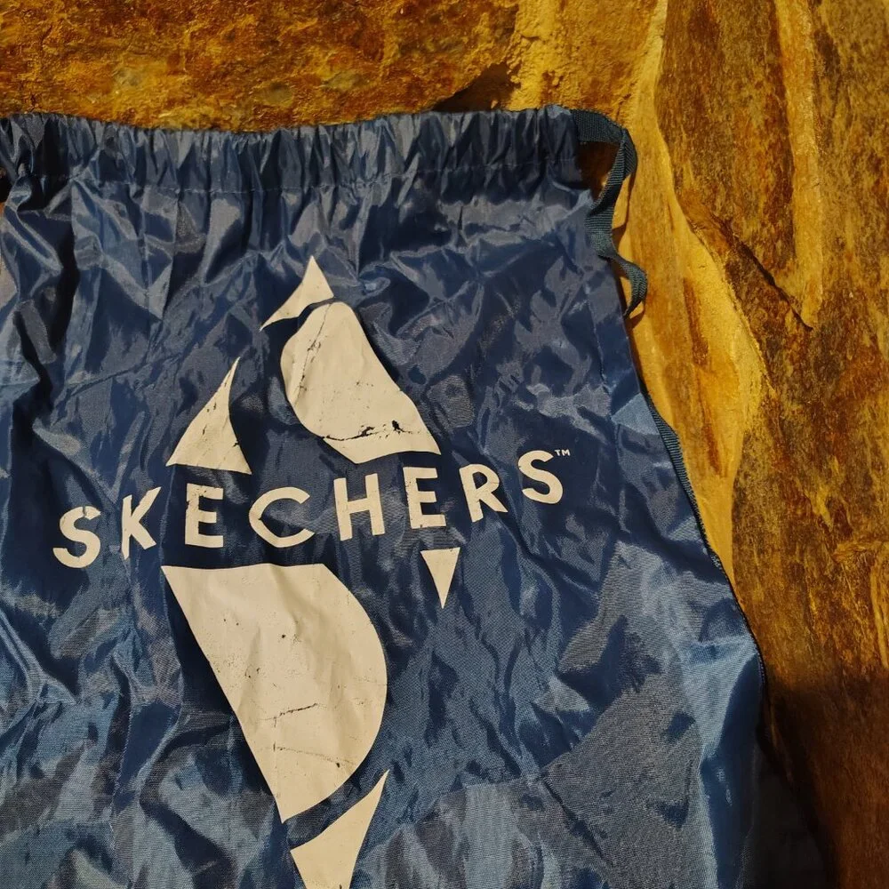 Skechers Drawstring Nylon Bag Backpack Blue